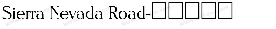 Sierra Nevada Road字体转换